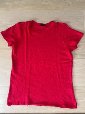 ATM Anthony Thomas Melillo Bright Red Short-Sleeve Tee size small S/P